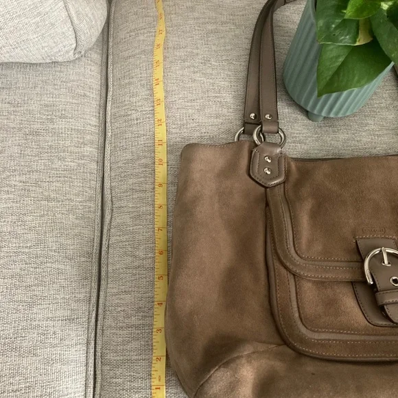Suede Coach Purse - Picture 3 of 11